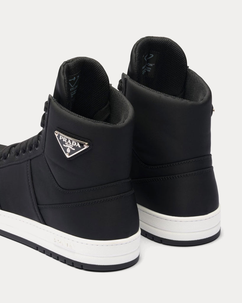 Prada Re-Nylon Gabardine Black / White Low Top Sneakers - Sneak in Peace