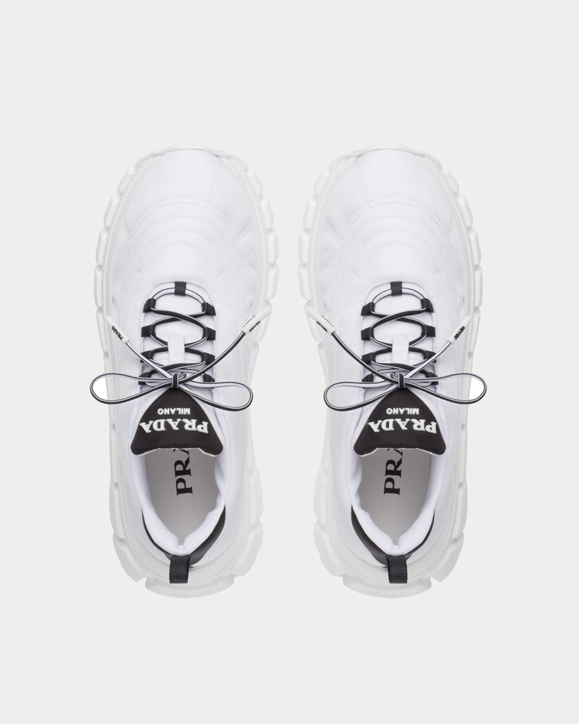Prada Rush Gabardine Re-Nylon White Low Top Sneakers - Sneak in Peace