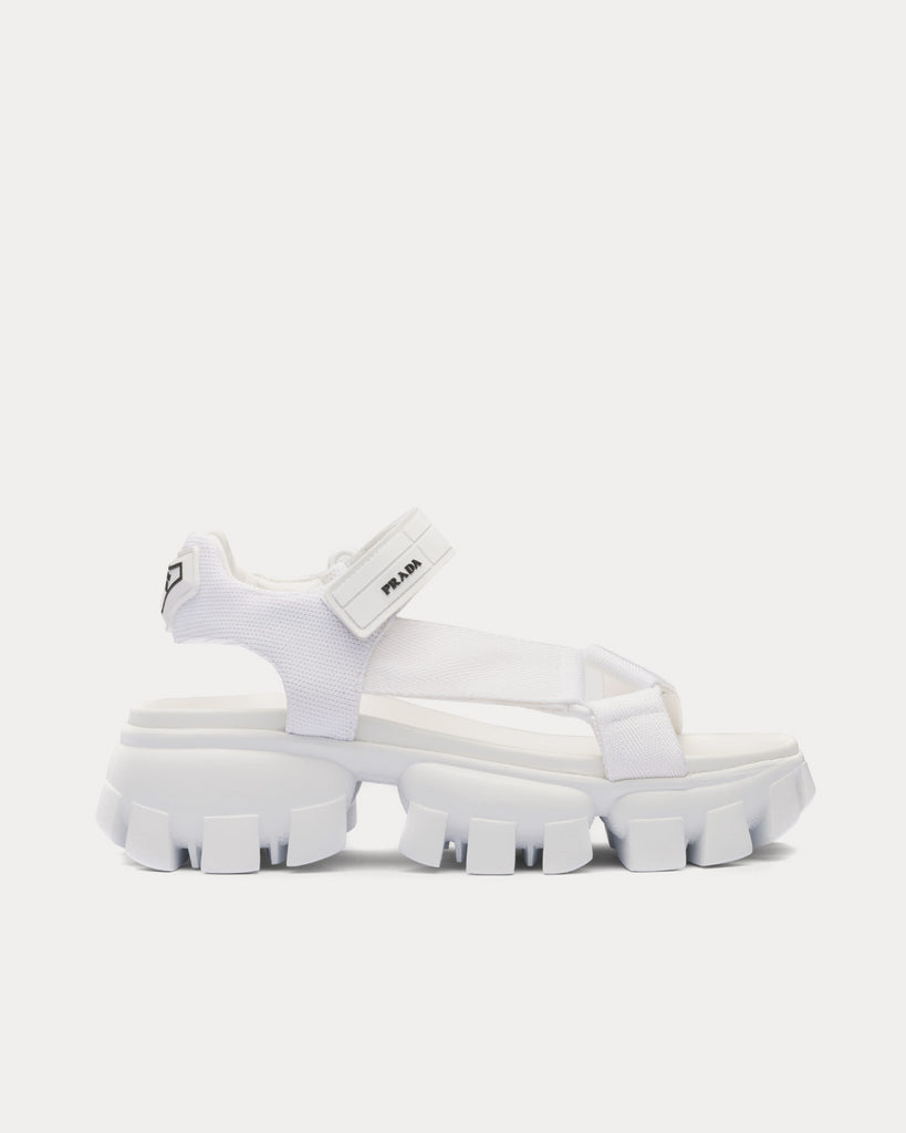 Prada logo 2025 sport chunky sandals
