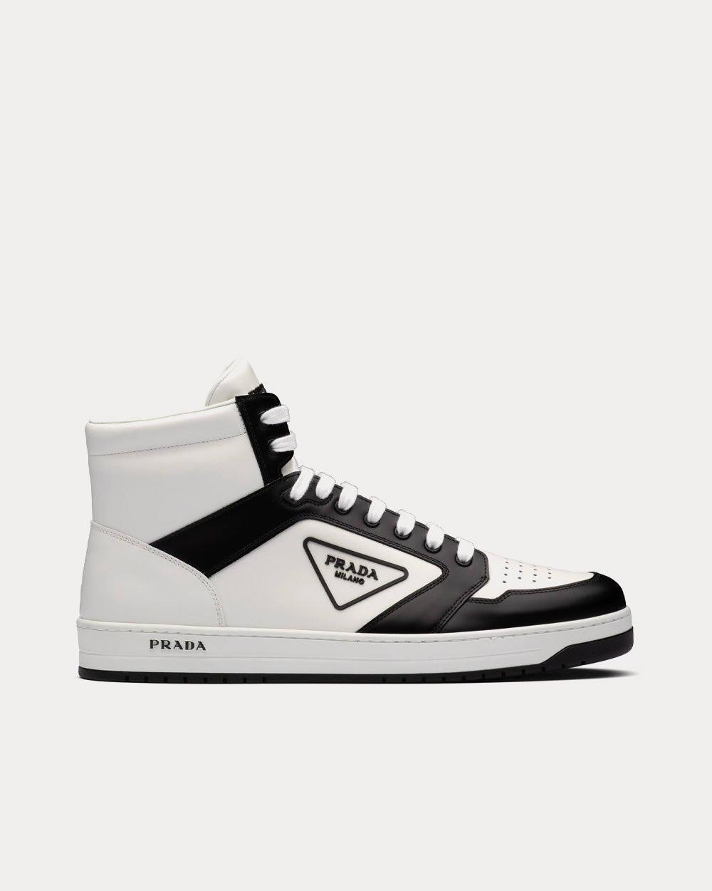 Versatile Appeal: Prada 1226 Men's Black White Casual Shoes