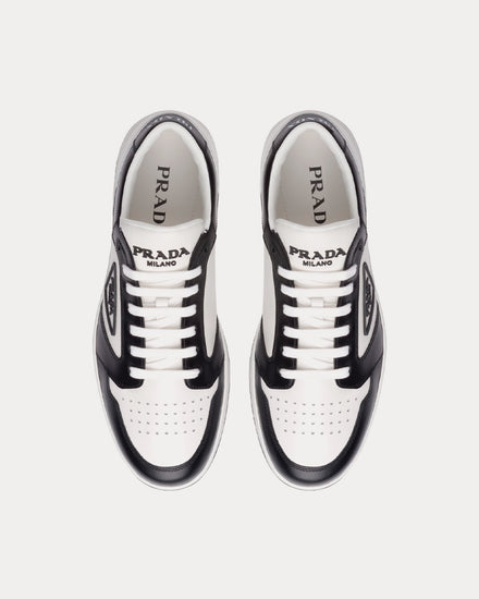 Prada Sporty Leather Black / White Low Top Sneakers - 2