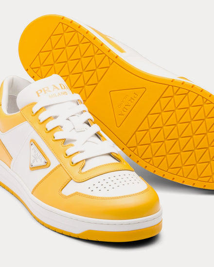 Prada Leather White / Sun Low Top Sneakers - 5