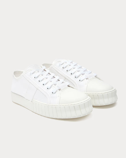 Primury Divid White / White Low Top Sneakers - 2