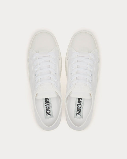 Primury Divid White / White Low Top Sneakers - 3