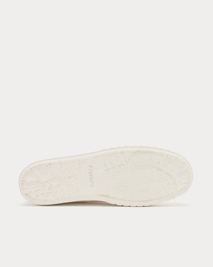 Primury Divid White / White Low Top Sneakers - 5