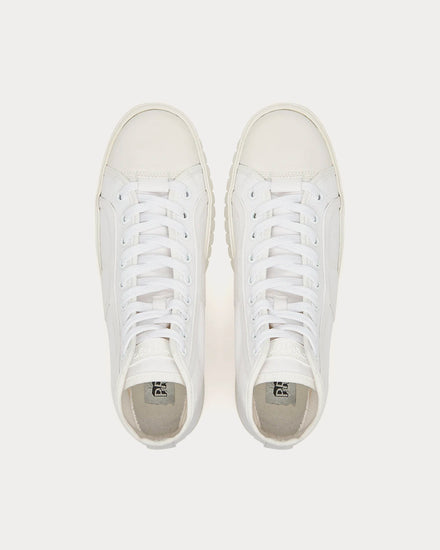 Primury Divid Mid White High Top Sneakers - 3