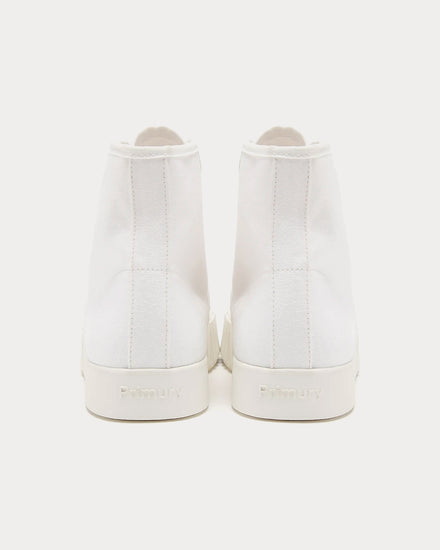 Primury Divid Mid White High Top Sneakers - 4