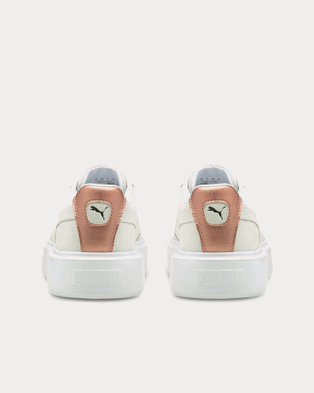 Puma Oslo Maja Cracked White Low Top Sneakers - 4