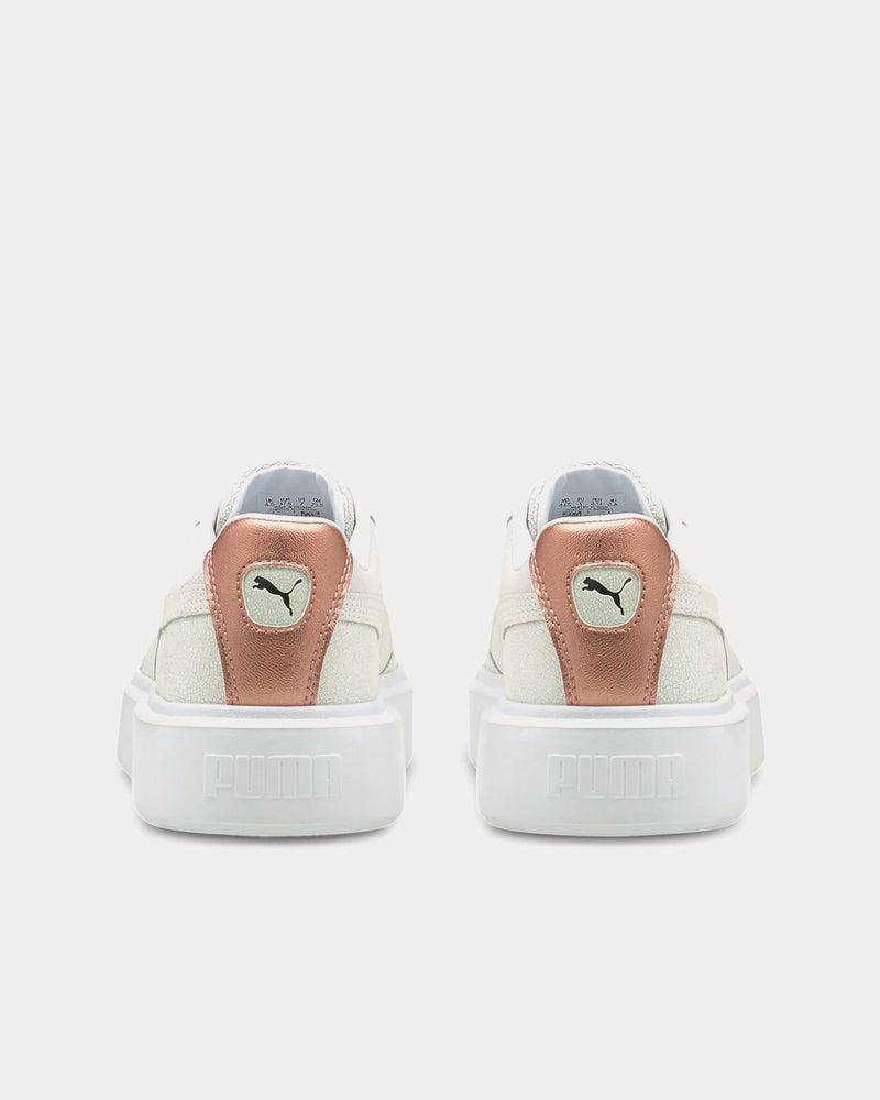 Puma Oslo Maja Cracked White Low Top Sneakers - 4