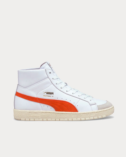 Puma Ralph Sampson 70 Mid OG White-Tigerlily High Top Sneakers - 1