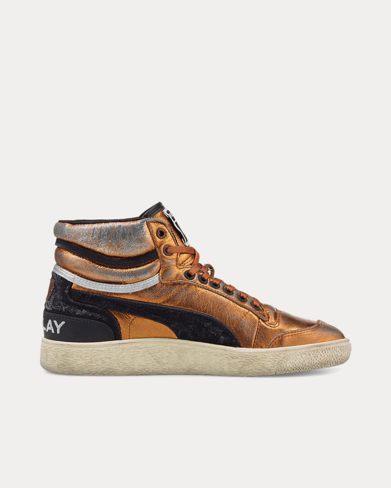 Puma Ralph Sampson Mid Metallic G Copper / Black High Top Sneakers - 1