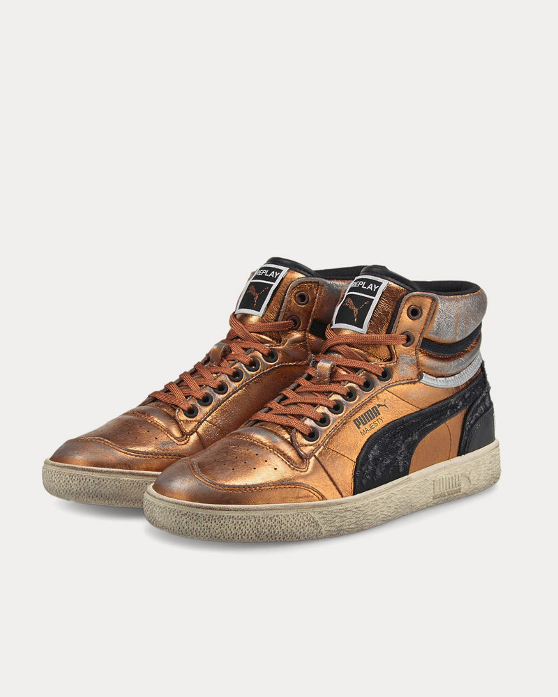 Puma Ralph Sampson Mid Metallic G Copper / Black High Top Sneakers - 2