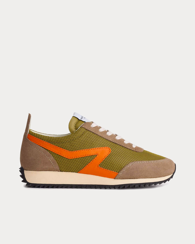 Rag & Bone Retro Runner Green Moss Low Top Sneakers - 1