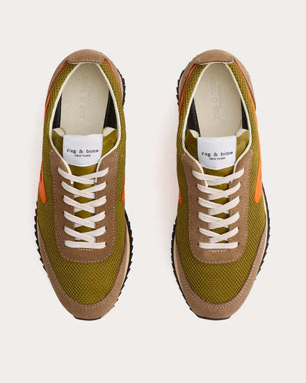Rag & Bone Retro Runner Green Moss Low Top Sneakers - 2