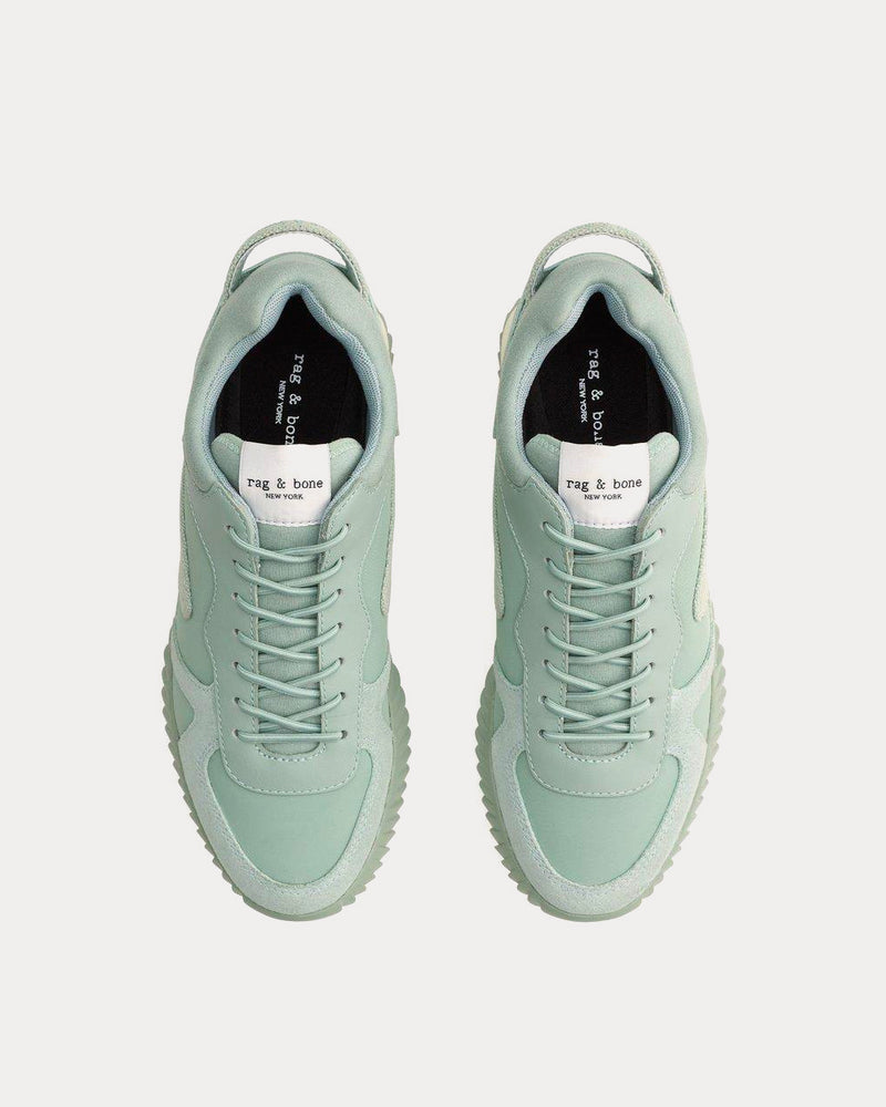 Rag & Bone Retro Runner 2.0 Recycled Materials Sage Low Top Sneakers - 2