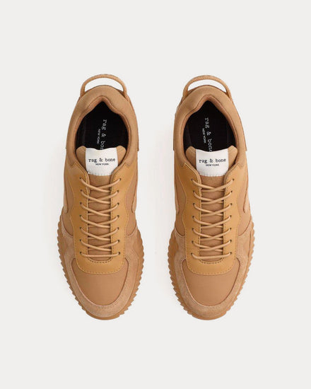 Rag & Bone Retro Runner 2.0 Recycled Materials Tan Low Top Sneakers - 2