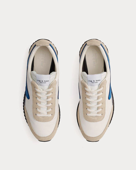 Rag & Bone Retro Runner Off White / Blue Low Top Sneakers - 2