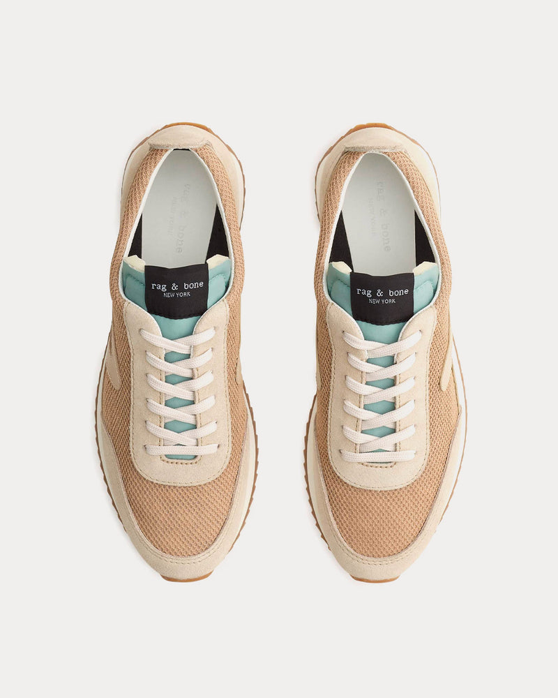 Rag & Bone Retro Runner Recycled Materials Light Sand Low Top Sneakers - 2