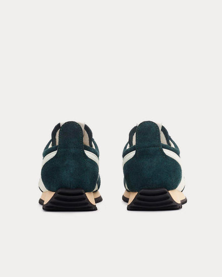 Rag & Bone Retro Runner Suede And Recycled Materials Dark Emerald Low Top Sneakers - 3