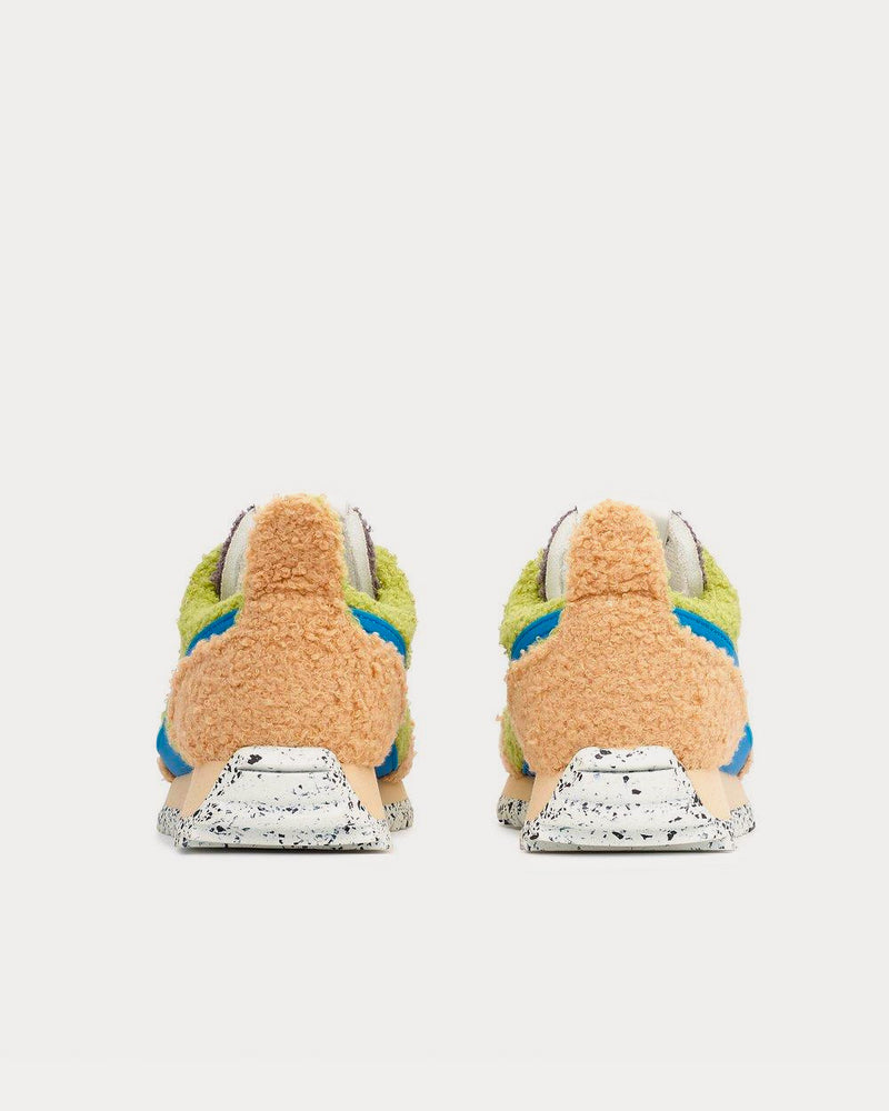 Rag & Bone Retro Runner Green Hazel Sherpa Low Top Sneakers - 3