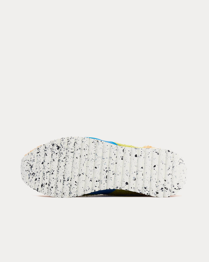 Rag & Bone Retro Runner Green Hazel Sherpa Low Top Sneakers - 4