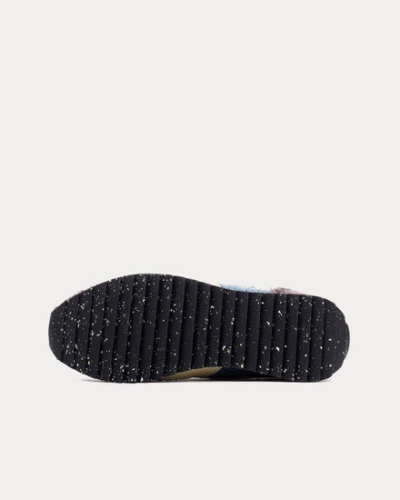 Rag & Bone Retro Runner Eiffel Blue Sherpa Low Top Sneakers - 4