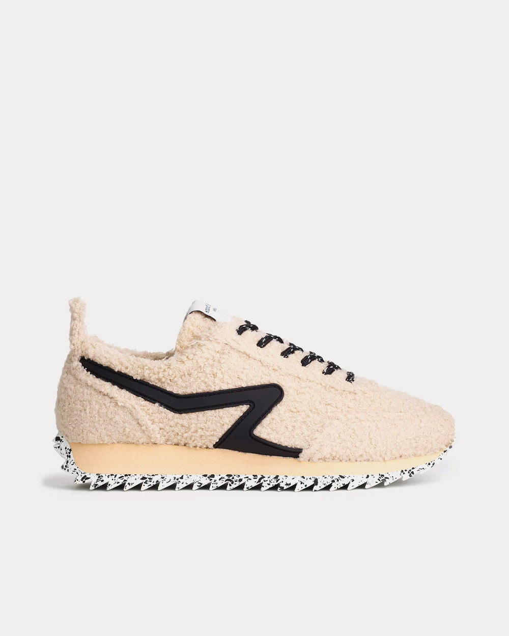 rag&bone ♡スリッポン Rag & Bone Women's Retro Runner Sherpa Beige Low Top Sneakers