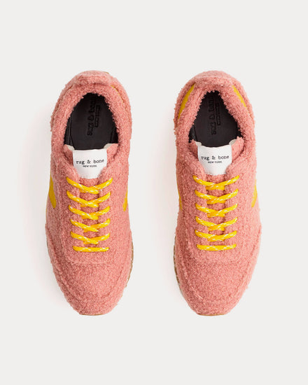 Rag & Bone Retro Runner Sherpa Rose Dust Low Top Sneakers - 2