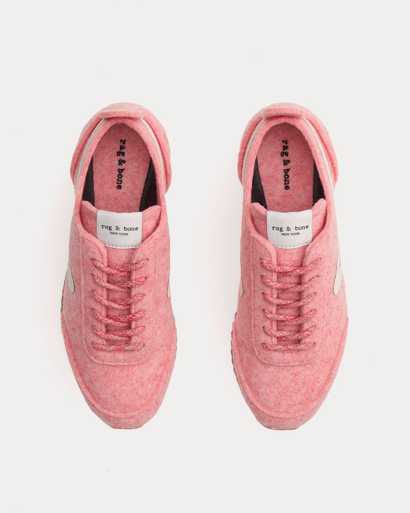 Rag & Bone Retro Runner Recycled Materials Pink Melange Low Top Sneakers - 2