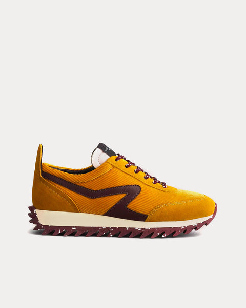 Retro Runner Corduroy Golden Low Top Sneakers
