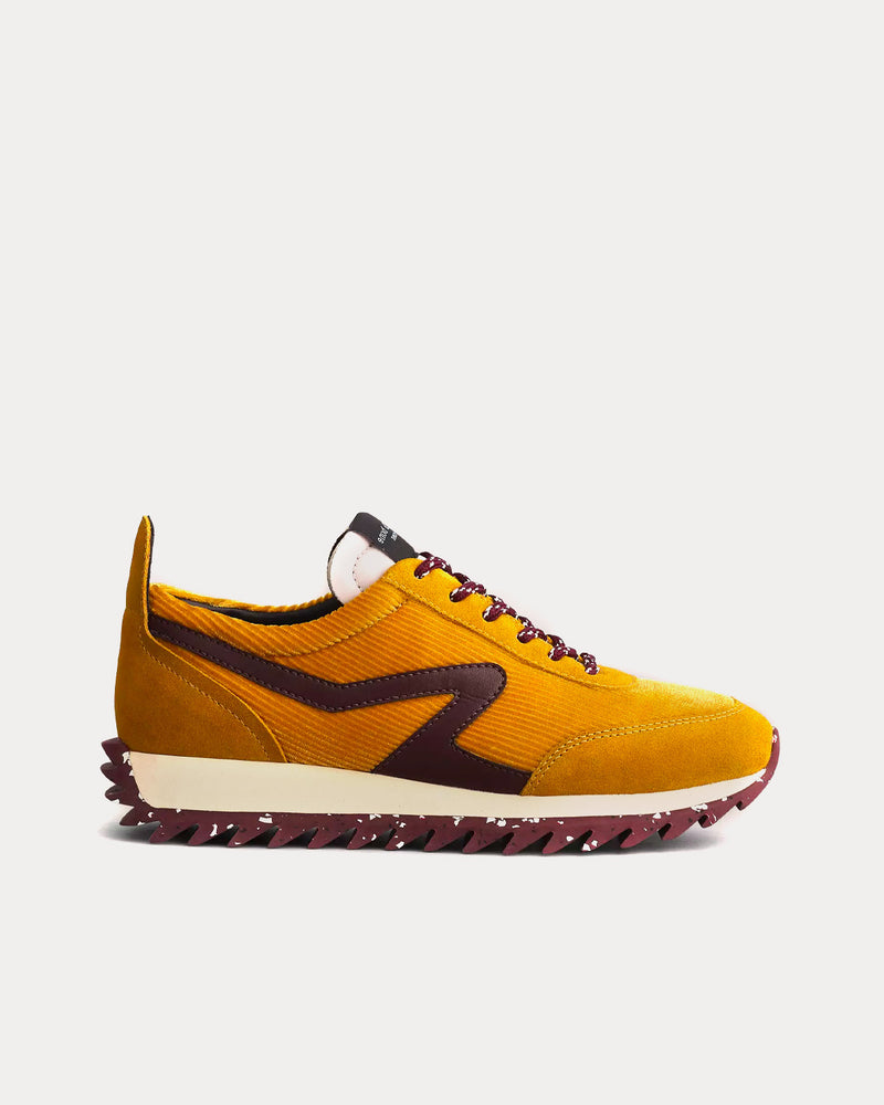 Rag & Bone Retro Runner Corduroy Golden Low Top Sneakers - 1