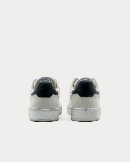 RE/DONE Skate Recycled Faux Suede and Leather White Low Top Sneakers - 4