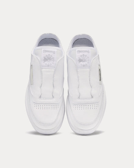 Reebok x Beams Club C Laceless Mule Cloud White / Cloud White / Cold Grey 2 Slip On Sneakers - 2