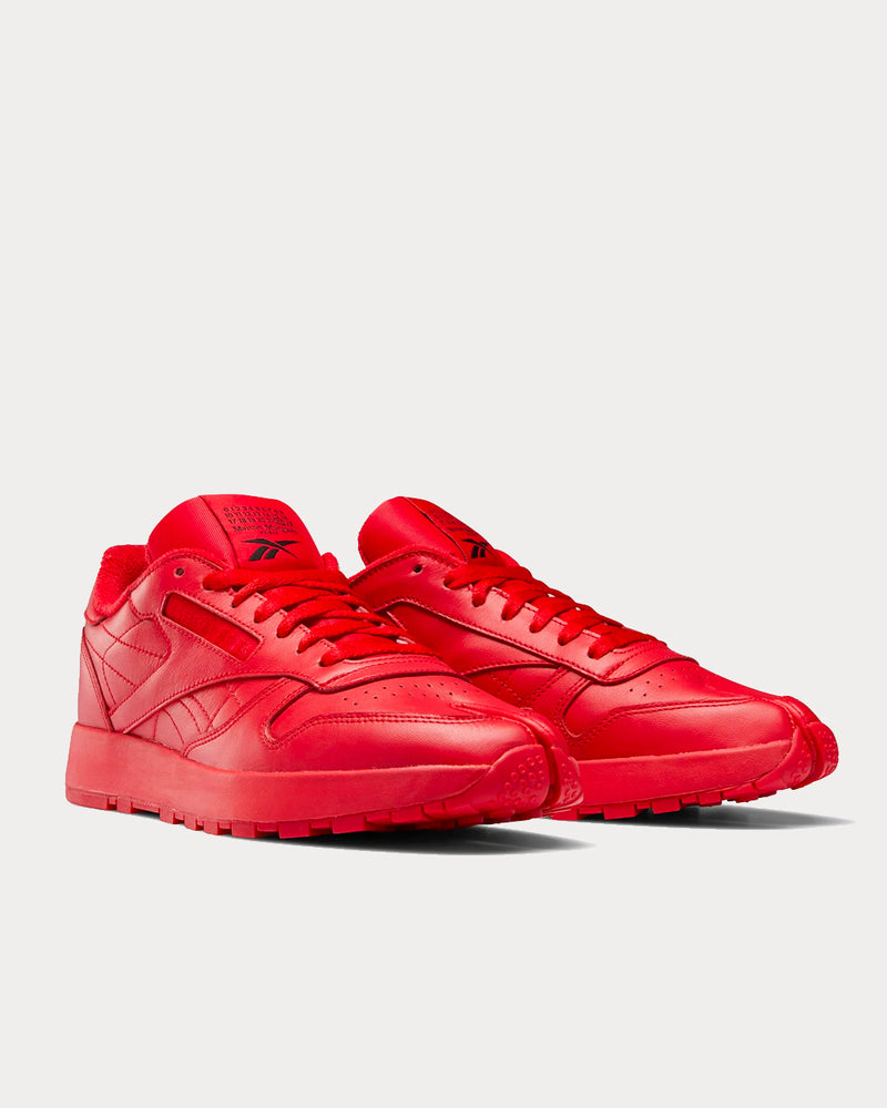 Reebok X Maison Margiela Classic Leather Tabi Vector Red Low Top Sneakers - 2