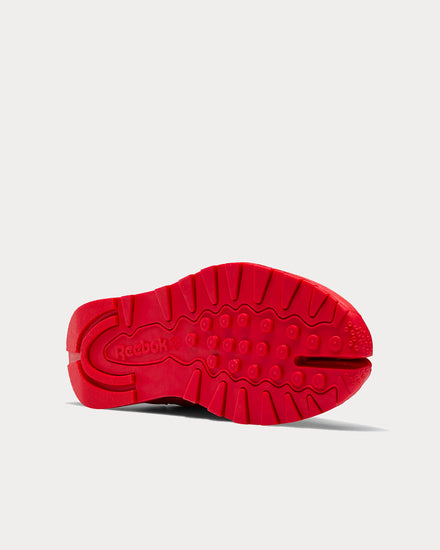 Reebok X Maison Margiela Classic Leather Tabi Vector Red Low Top Sneakers - 4