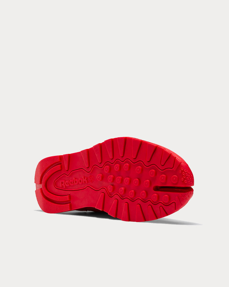 Reebok X Maison Margiela Classic Leather Tabi Vector Red Low Top Sneakers - 4