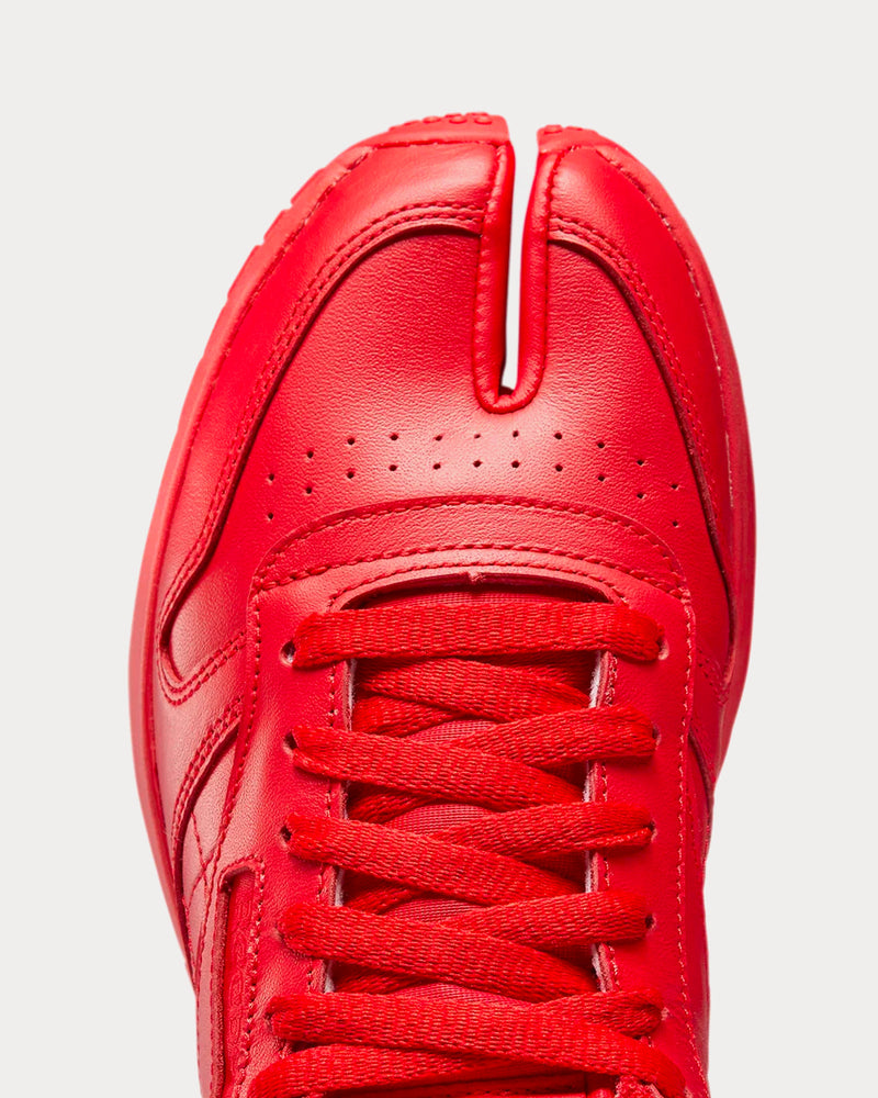 Reebok X Maison Margiela Classic Leather Tabi Vector Red Low Top Sneakers - 5