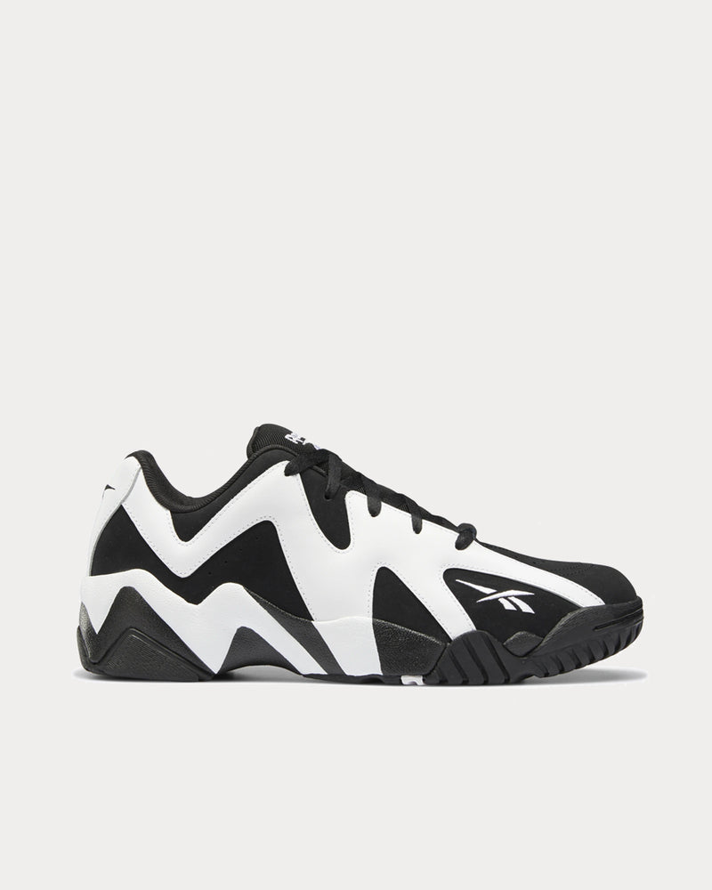 Reebok Kamikaze II White & Black Low Top Sneakers - 1