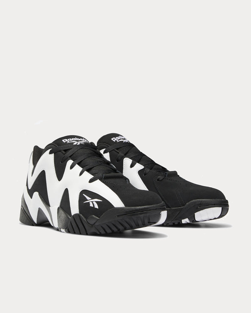 Reebok Kamikaze II White & Black Low Top Sneakers - 2