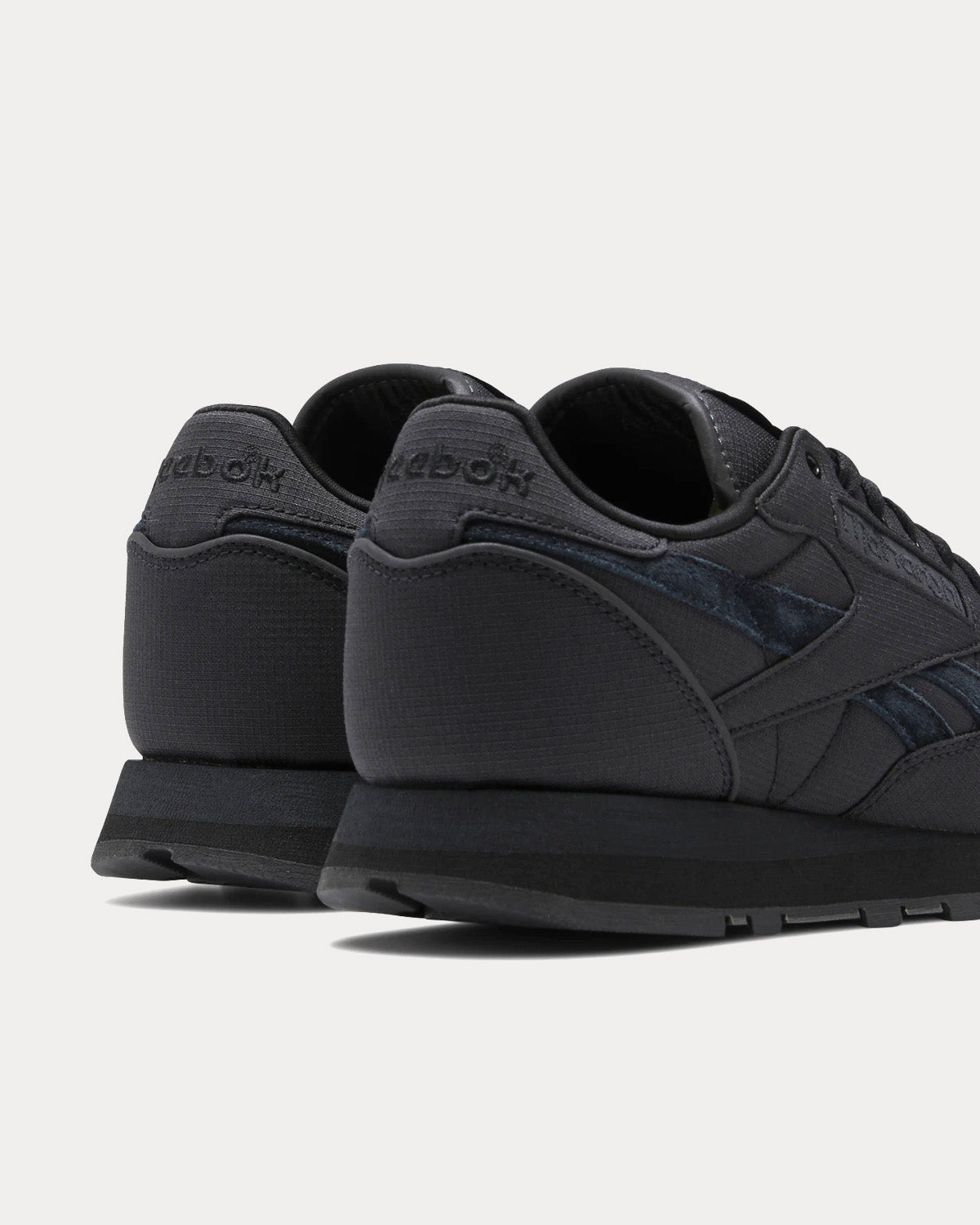 Reebok x Maharishi Classic Leather Rip Stop Core Black Core Black Pure Grey 8 Low Top Sneakers Sneak in Peace