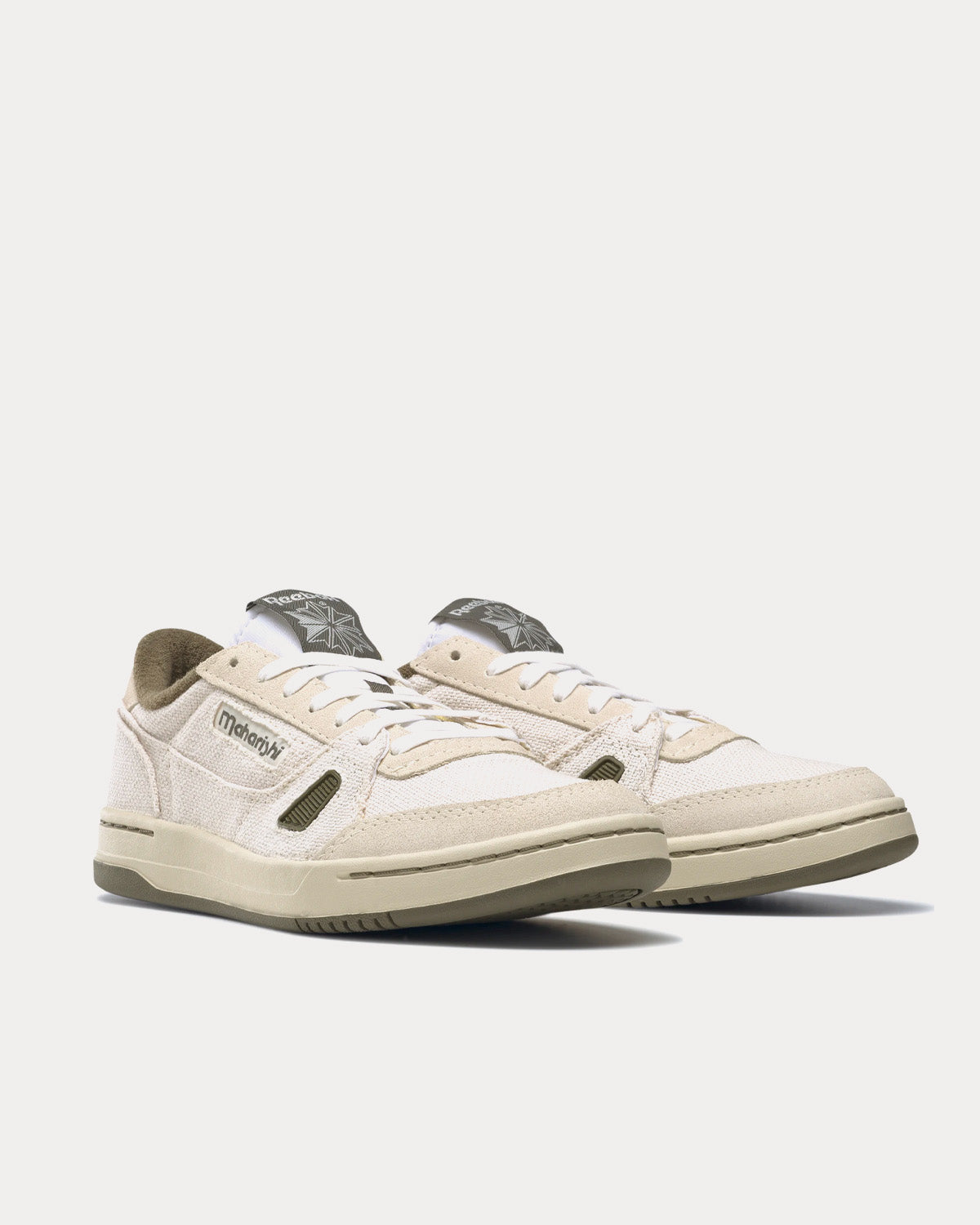 Reebok x Maharishi - LT Court Cloud White / Alabaster / Army Green Low Top Sneakers