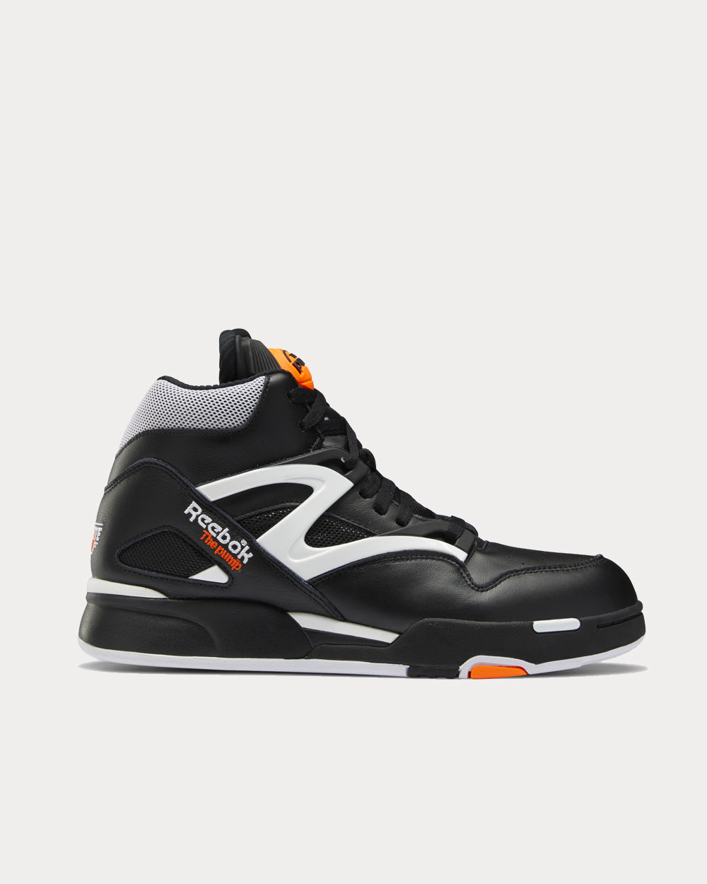 Reebok Pump Omni Zone II Black White / Orange High Top Sneakers - Sneak in Peace
