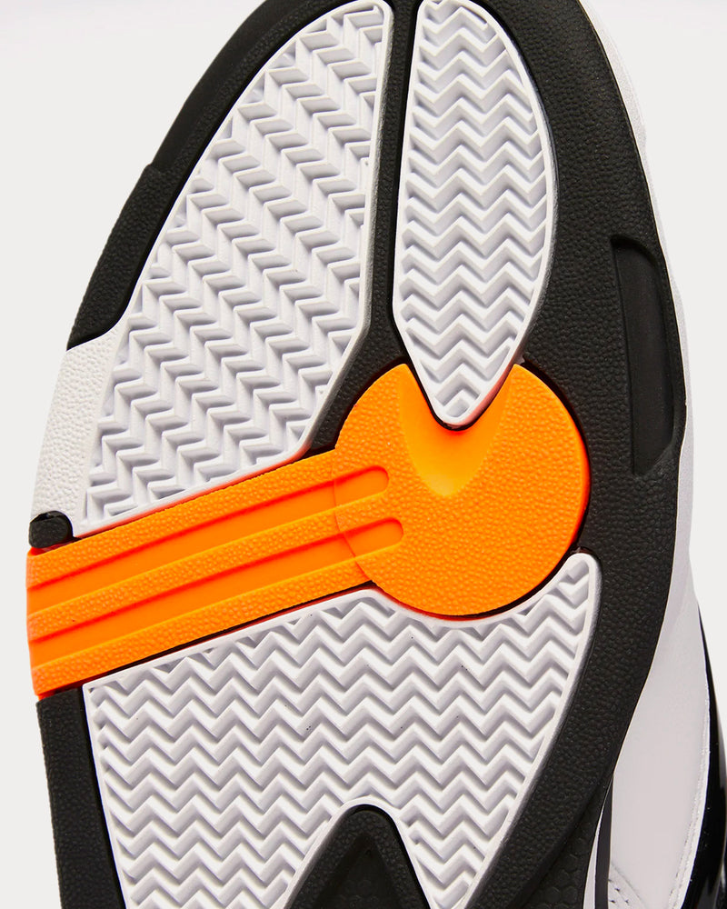 Reebok Omni Zone II White / Wild Orange / Black High Top Sneakers - 4