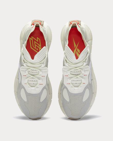 Reebok Zig Kinetica Surge II Morning Fog / Pure Grey 3 / Semi Orange Flare Low Top Sneakers - 4