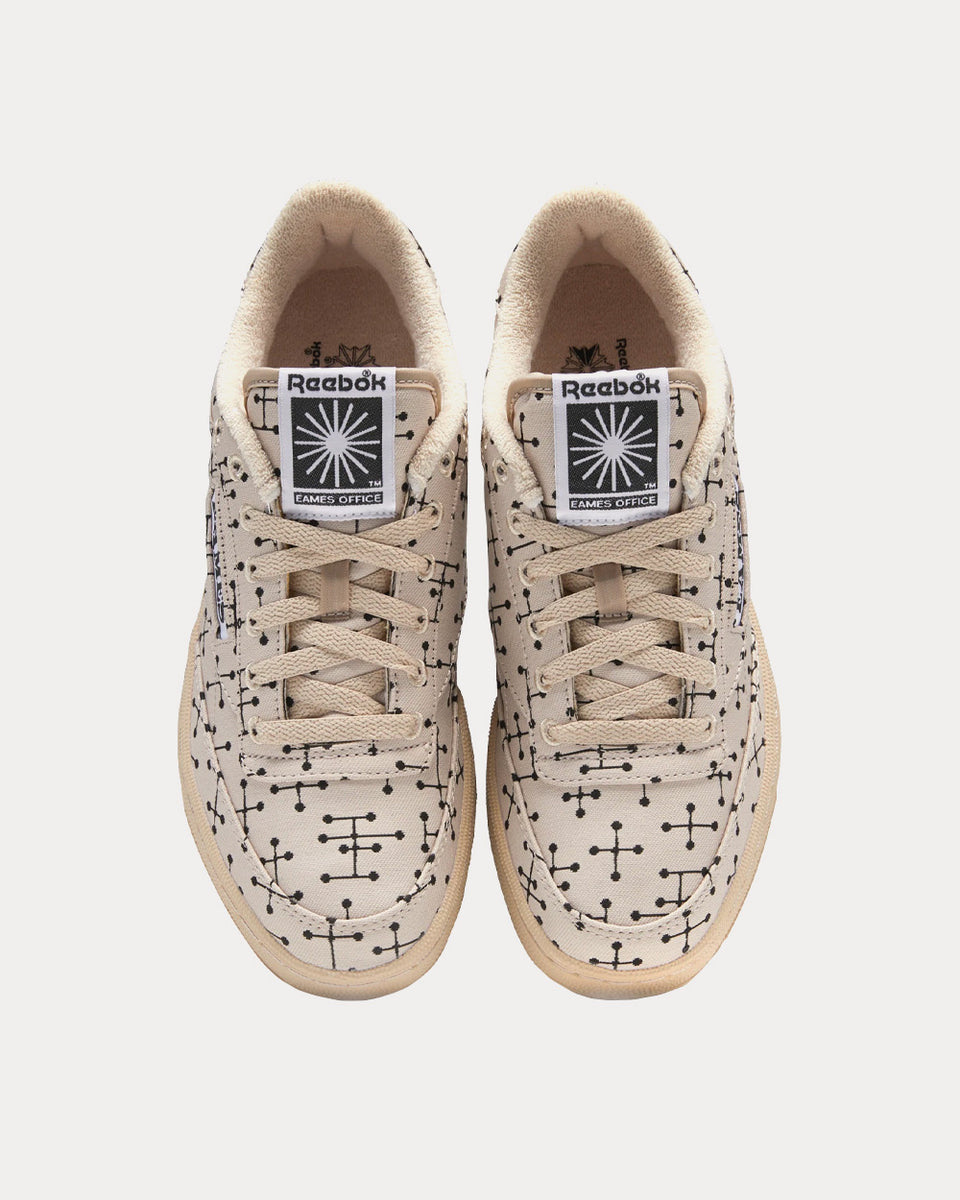 Reebok x Eames Club C 85 Modern Beige Modern Beige Core Black Low Top Sneakers Sneak in Peace