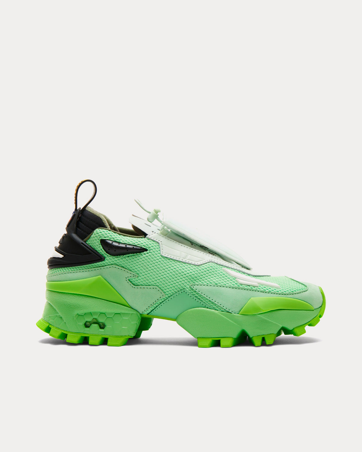 Reebok x Pyer Moss - Experiment 4 Fury Trail Celadon / Sushi Green / Storm Glow Low Top Sneakers