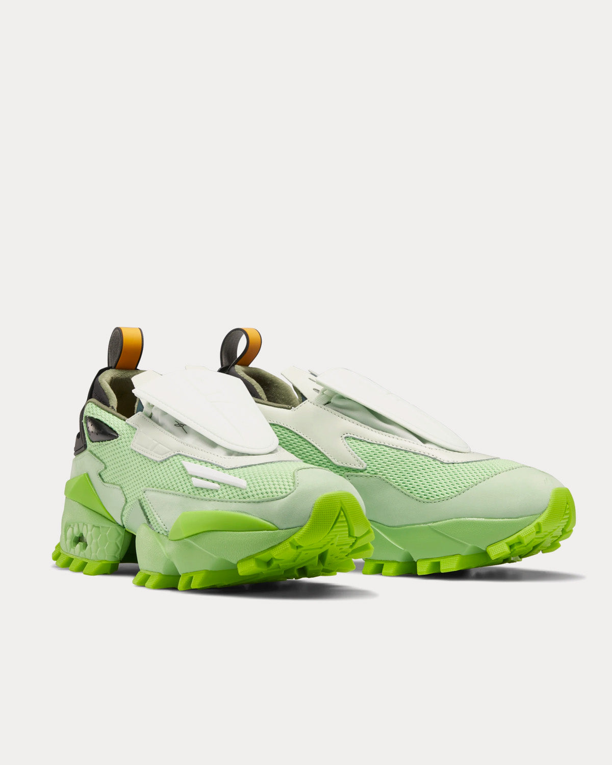 Reebok x Pyer Moss - Experiment 4 Fury Trail Celadon / Sushi Green / Storm Glow Low Top Sneakers