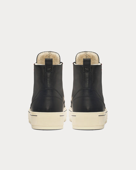 Represent Alpha Leather Black High Top Sneakers - 4