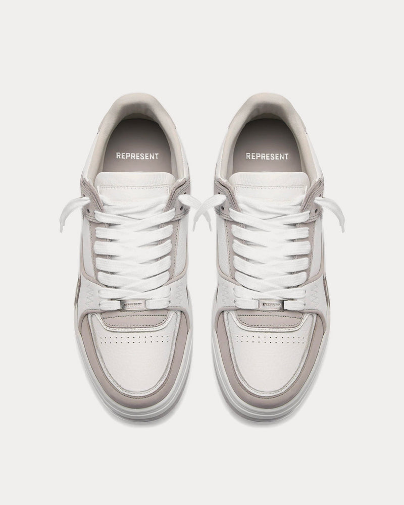 Represent Apex Concrete / White Low Top Sneakers - 2