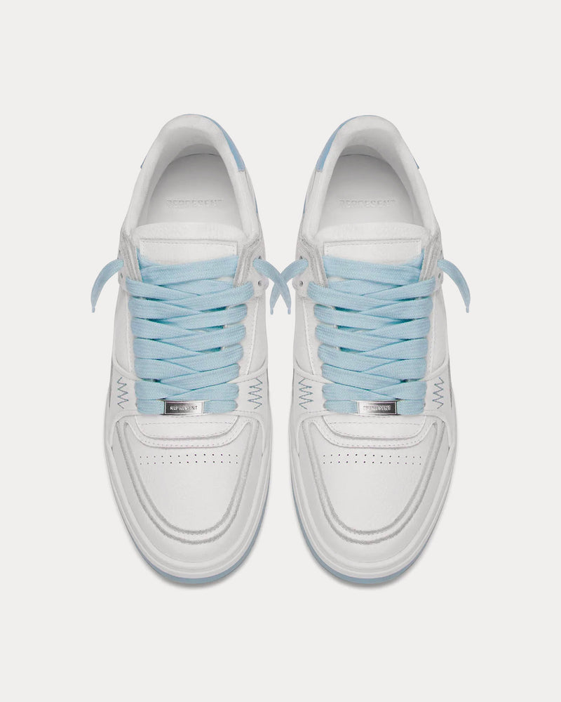 Represent Apex Flat White / Powder Blue Low Top Sneakers - 2